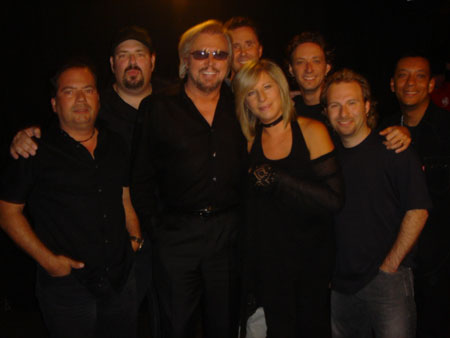 Barry Gibb, Barbra Streisand, John Merchant and group