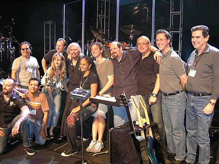 Barry Gibb, John Merchant and group