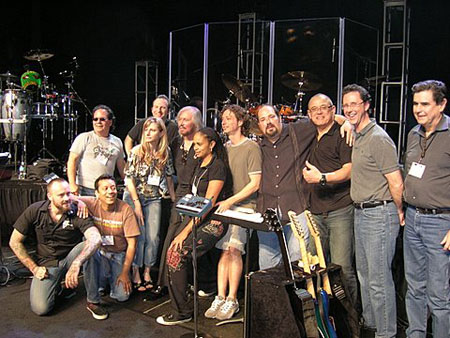 Barry Gibb, John Merchant and group